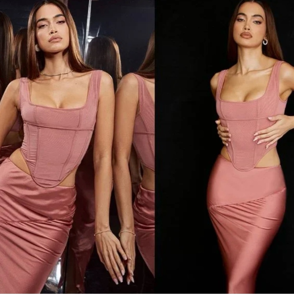 House of CB Edetta Rose Corset Top